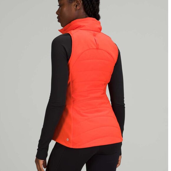 Lululemon Another Mile Vest: Neon Orange/Red SZ 6 - Picture 3 of 7